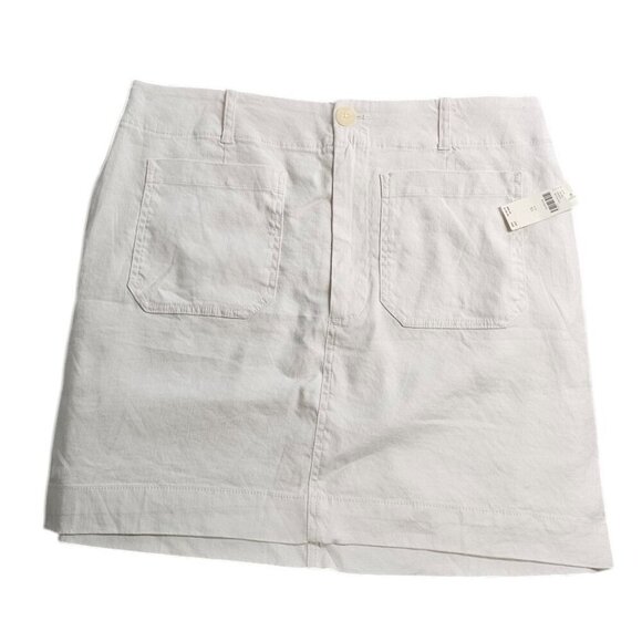 Maeve Dresses & Skirts - Anthropologie Maeve The Colette Skirt Mini Edition Linen Blend White Size XL NWT